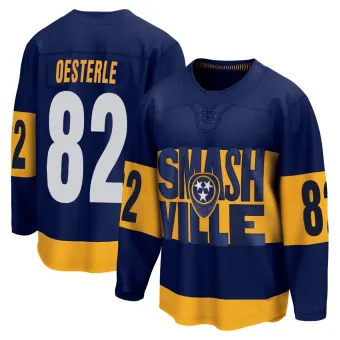 Men's Jordan Oesterle Nashville Predators 2022 Stadium Series Jersey - Navy Breakaway