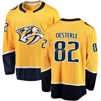 Men's Jordan Oesterle Nashville Predators Home Jersey - Gold Breakaway
