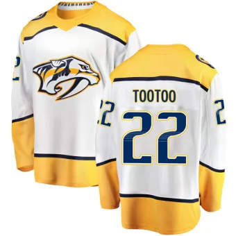 Men's Jordin Tootoo Nashville Predators Away Jersey - White Breakaway