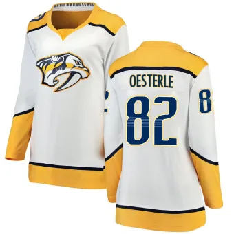 Women's Jordan Oesterle Nashville Predators Away Jersey - White Breakaway