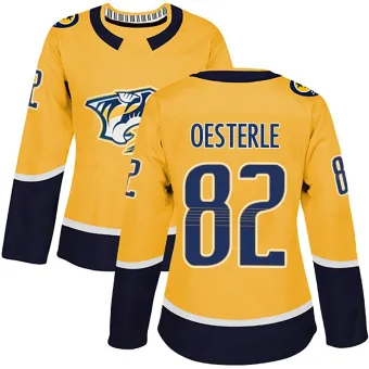 Women's Jordan Oesterle Nashville Predators Home Jersey - Gold Authentic