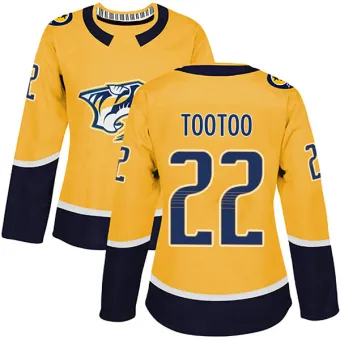 Women's Jordin Tootoo Nashville Predators Home Jersey - Gold Authentic