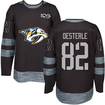 Youth Jordan Oesterle Nashville Predators 1917-2017 100th Anniversary Jersey - Black Authentic