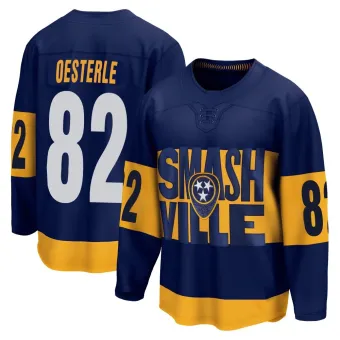 Youth Jordan Oesterle Nashville Predators 2022 Stadium Series Jersey - Navy Breakaway