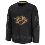 Youth Jordan Oesterle Nashville Predators 2024 Military Appreciation Practice Jersey - Black Premium