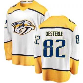 Youth Jordan Oesterle Nashville Predators Away Jersey - White Breakaway