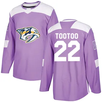 Youth Jordin Tootoo Nashville Predators Fights Cancer Practice Jersey - Purple Authentic
