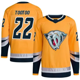 Youth Jordin Tootoo Nashville Predators Reverse Retro 2.0 Jersey - Yellow Authentic